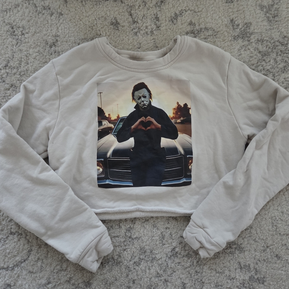 Womens Cropped Sweatshirt Mike Myers